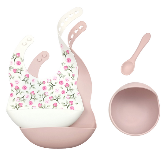 GripSafe™ Feeding Set - Rose Garden