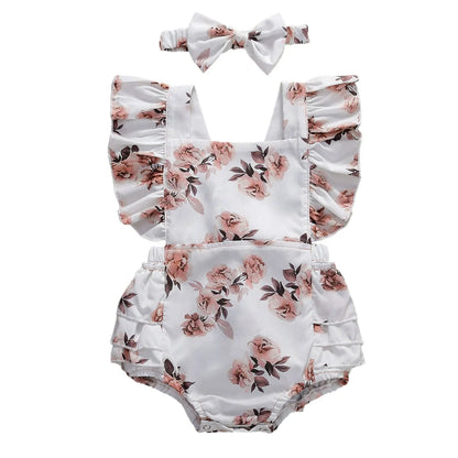 Baby Floral Romper Set