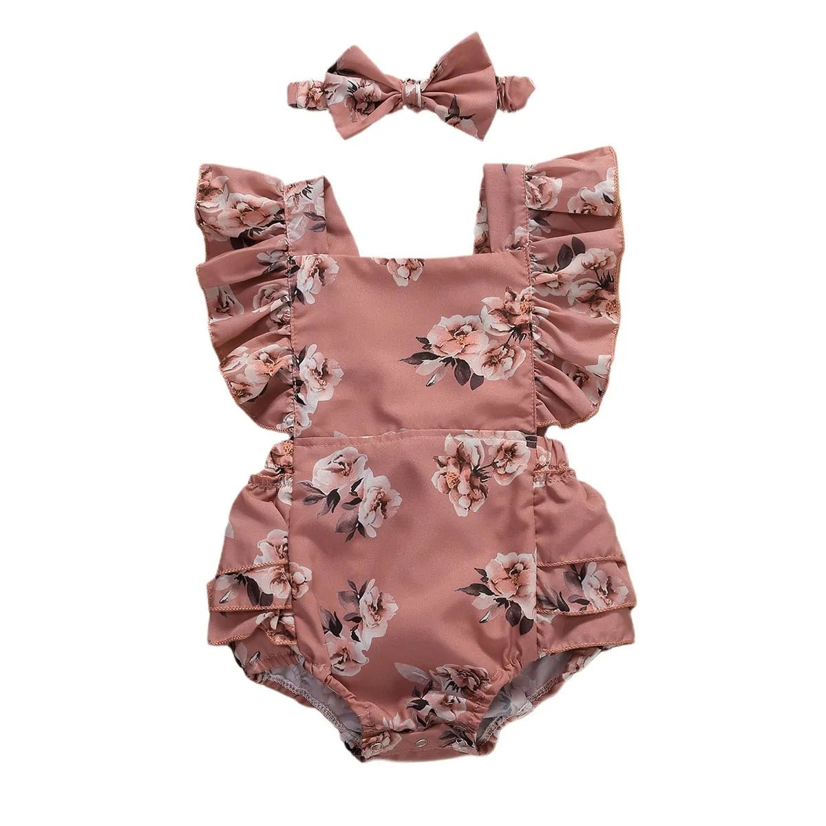 Baby Floral Romper Set