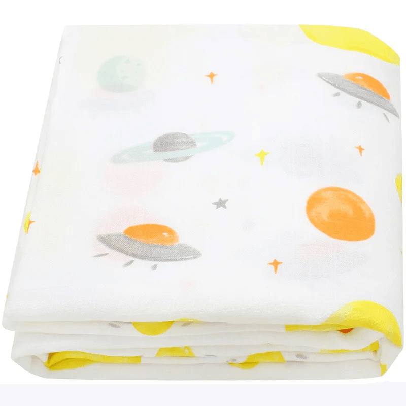 Organic Bamboo Muslin Swaddle - Lunar Explorer