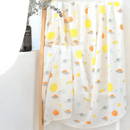 Organic Bamboo Muslin Swaddle - Lunar Explorer