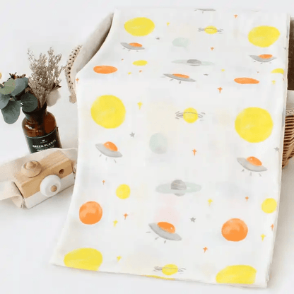 Organic Bamboo Muslin Swaddle - Lunar Explorer