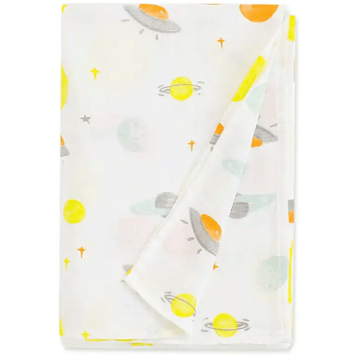 Organic Bamboo Muslin Swaddle - Lunar Explorer