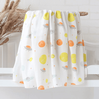 Organic Bamboo Muslin Swaddle - Lunar Explorer