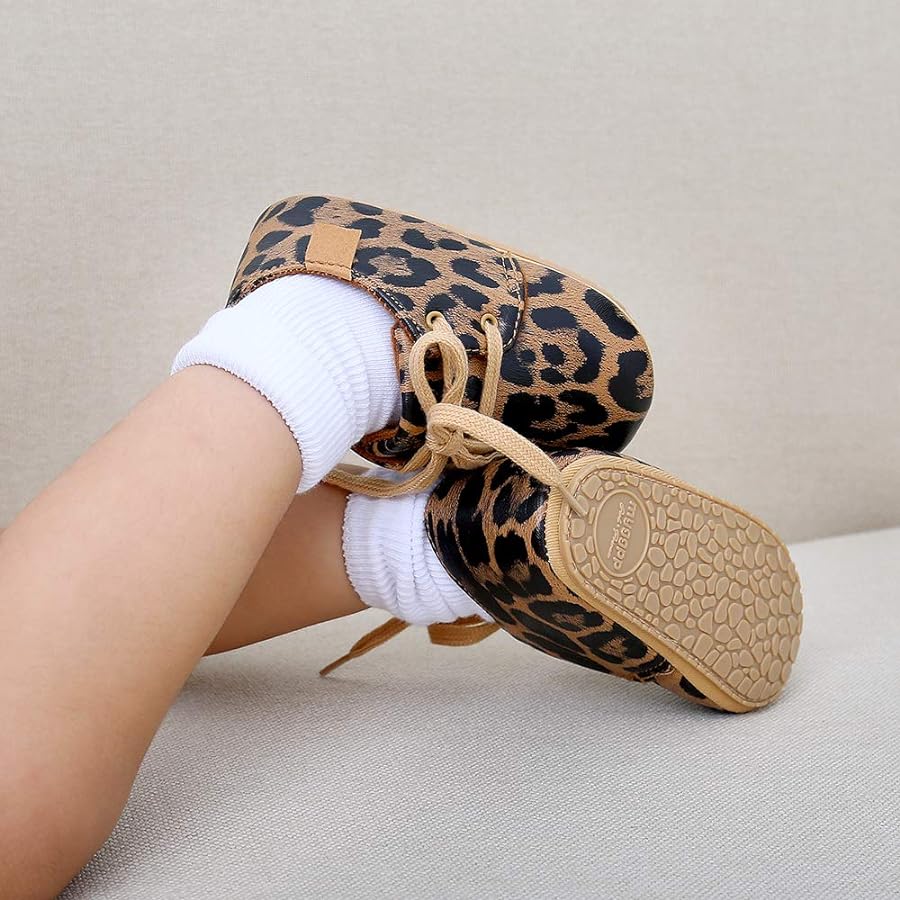 FirstSteps™ Baby Shoes - Leopard Print