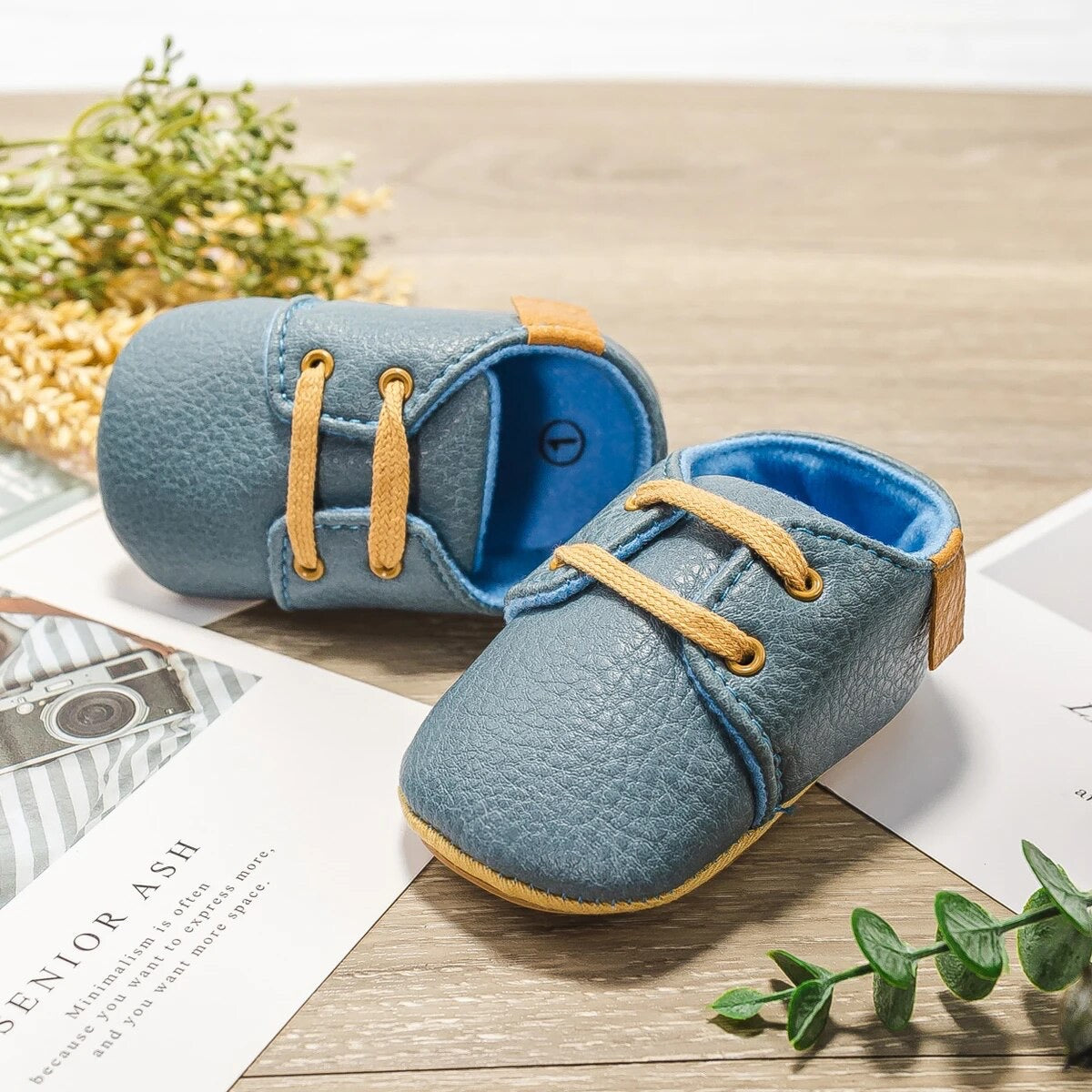 FirstSteps™ Baby Shoes - Slate Blue