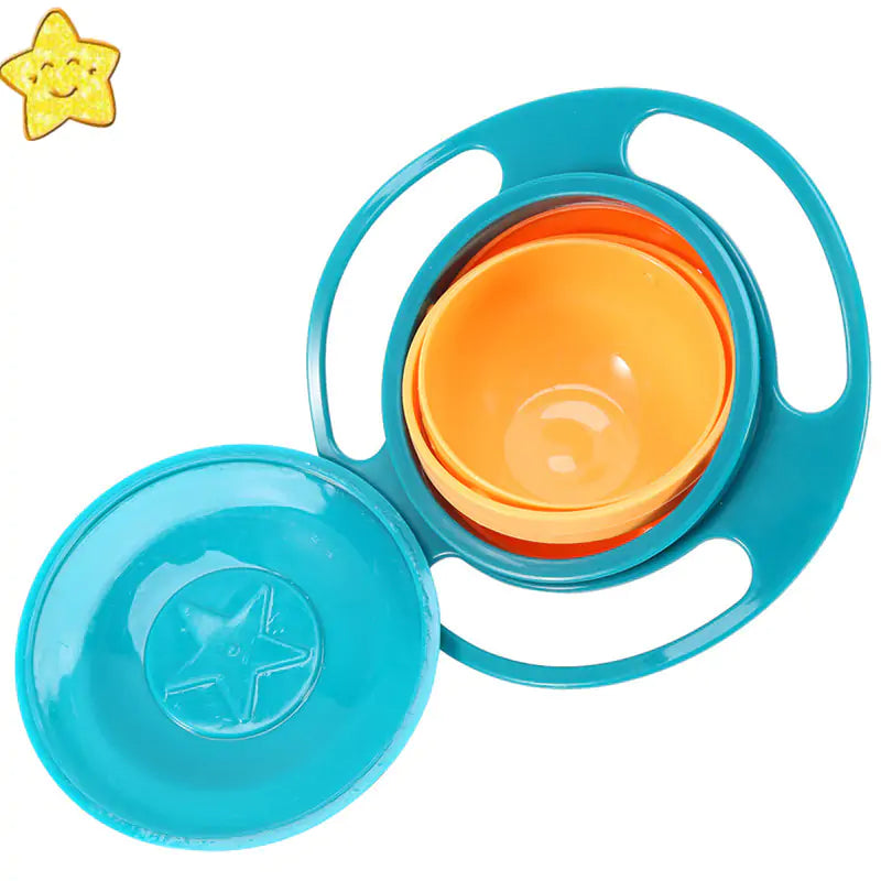 SpinSafe™ Gyro Bowl – 360-Degree Spill-Resistant Tableware for Kids