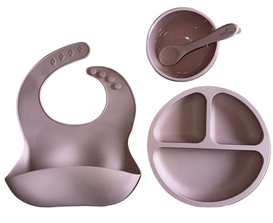 GripSafe™ Feeding Set - 4 Piece - Blush