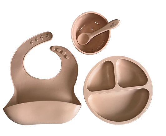 GripSafe™ Feeding Set - 4 Piece - Apricot