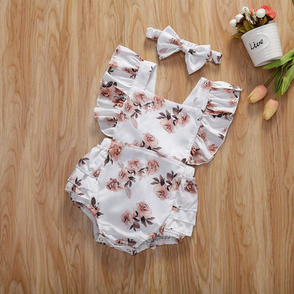 Baby Floral Romper Set