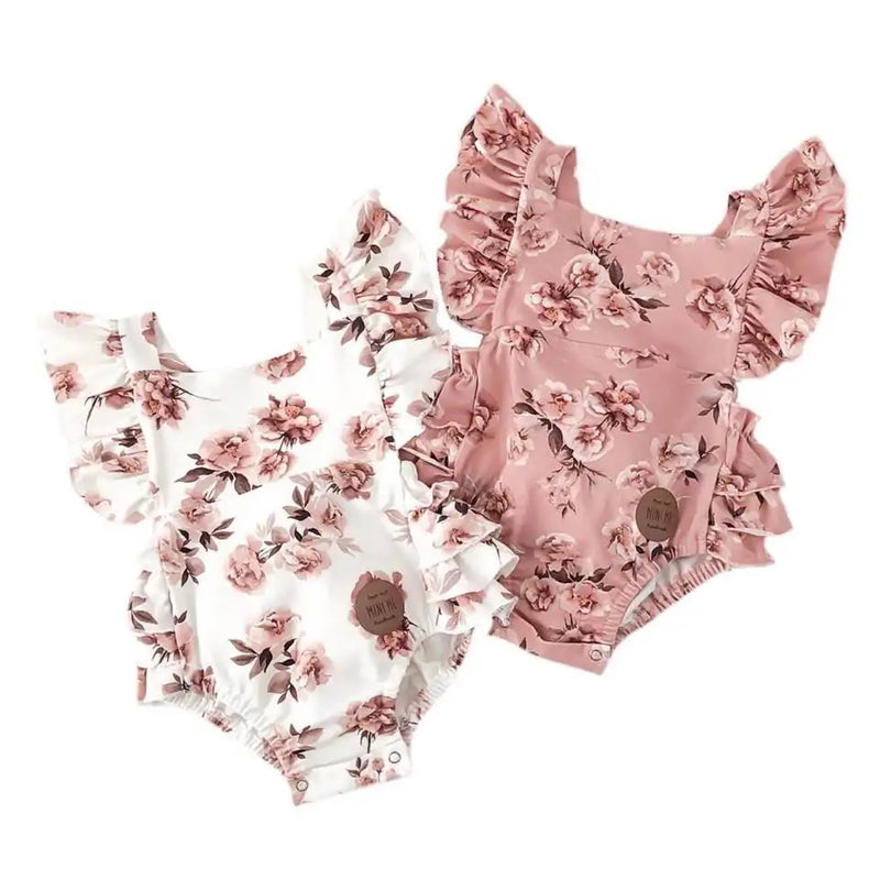 Baby Floral Romper Set