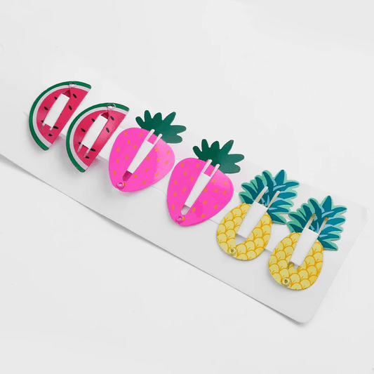 Summer Fruit Fiesta Hair Clip Collection - 3 pairs